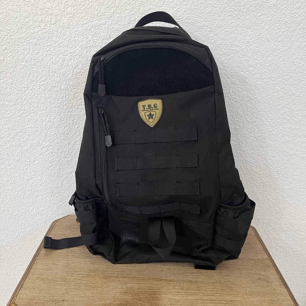 TBG Tactical Baby Gear Black Nylon Backpack Diaper Bag MOLLE System